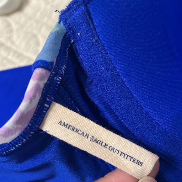 American eagle corset Floral women’s one piece swimsuit with bra support size L - Picture 3 of 4